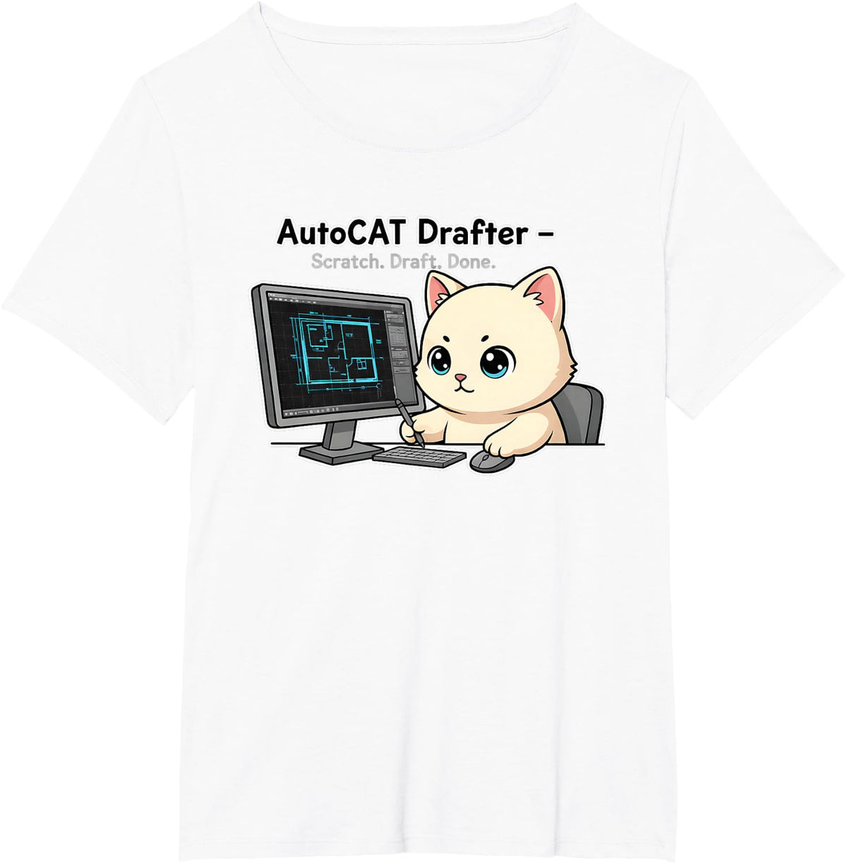 I’m an Autocad Drafter I Search and Delete T-Shirt - White