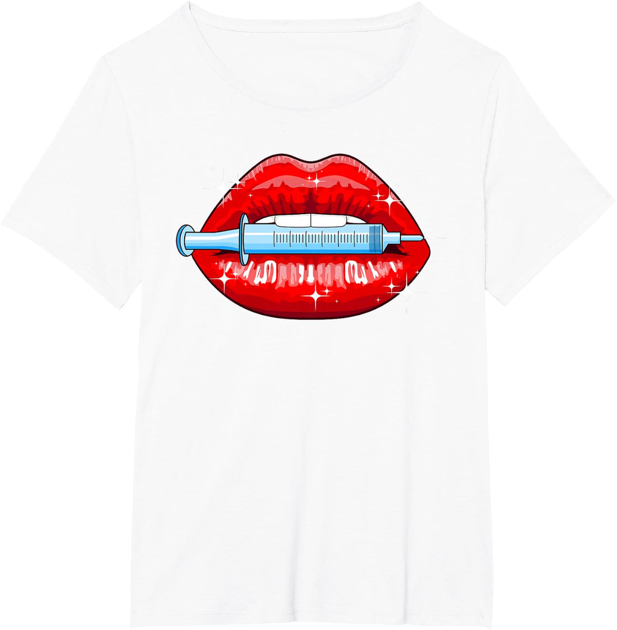 Plastic Surgery Meme Botox Filler Surgeon Fun Injection Lips T-Shirt - White