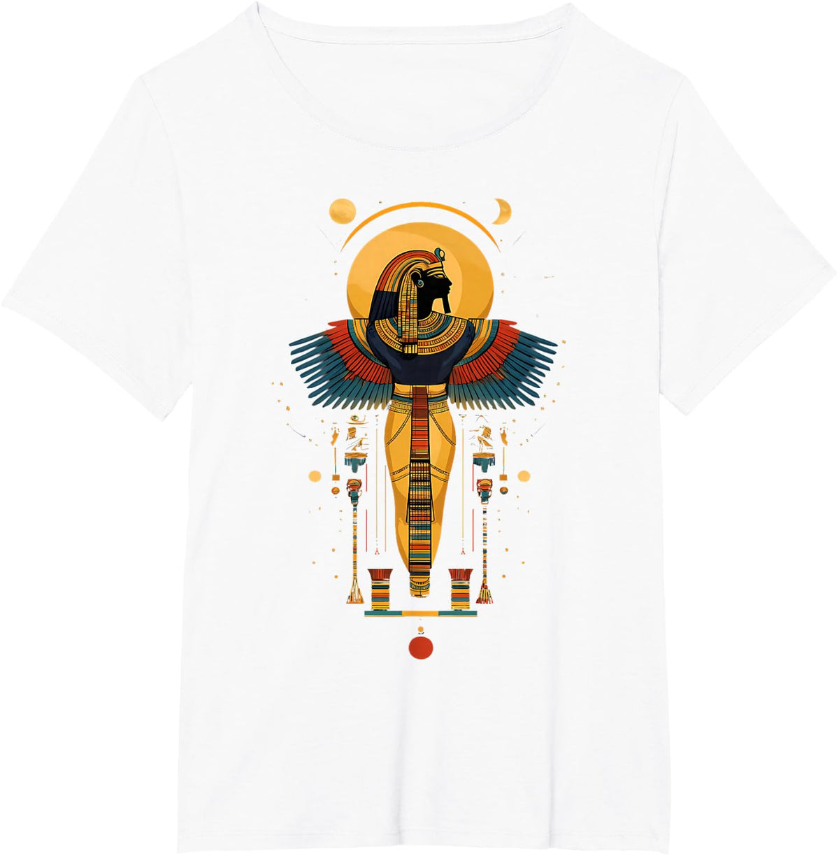Egyptology Pharaohs Egyptian God Tutankhamun Ancient Egypt T-Shirt - White