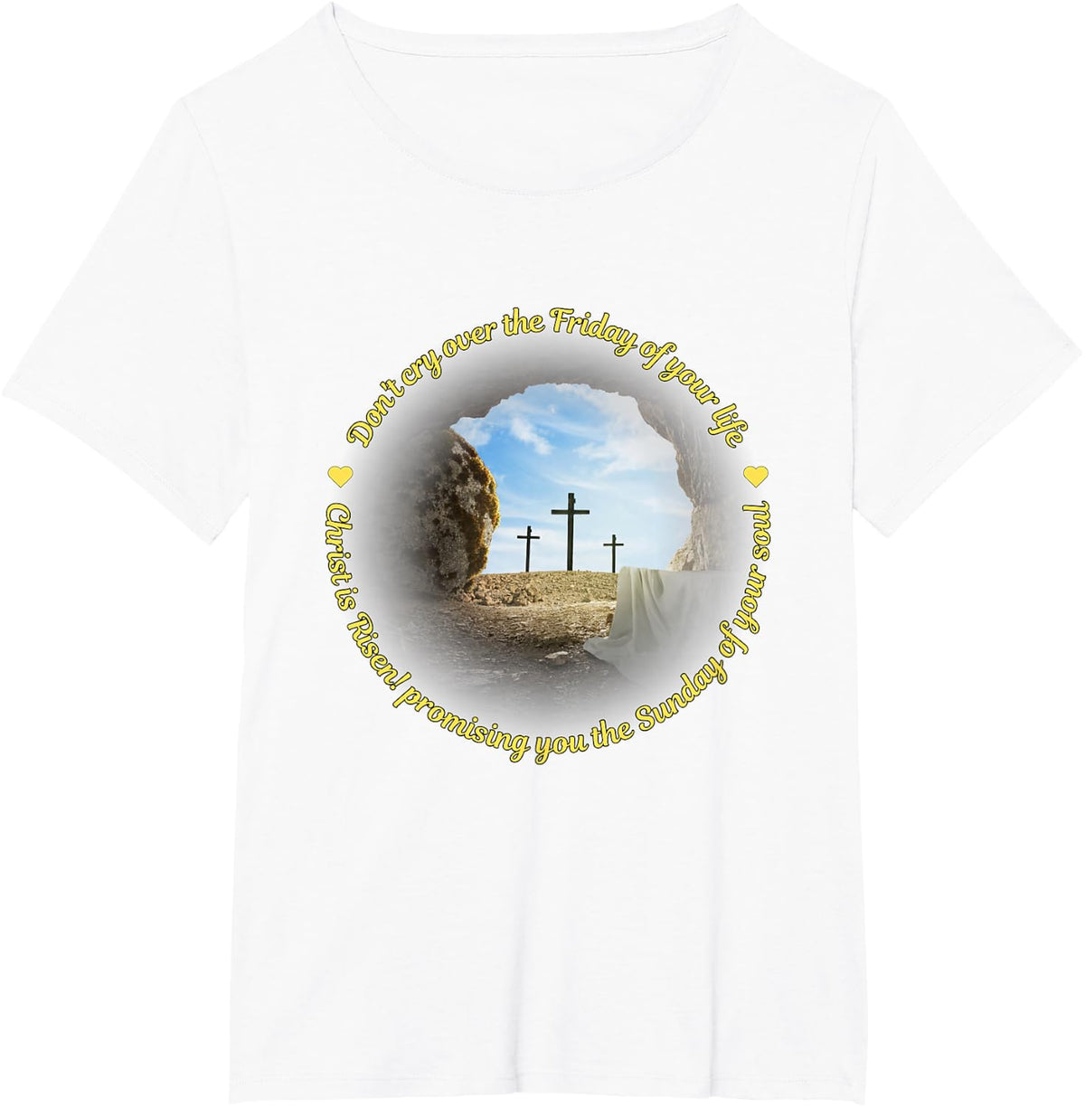 Resurrection - Christ is Risen T-Shirt - White