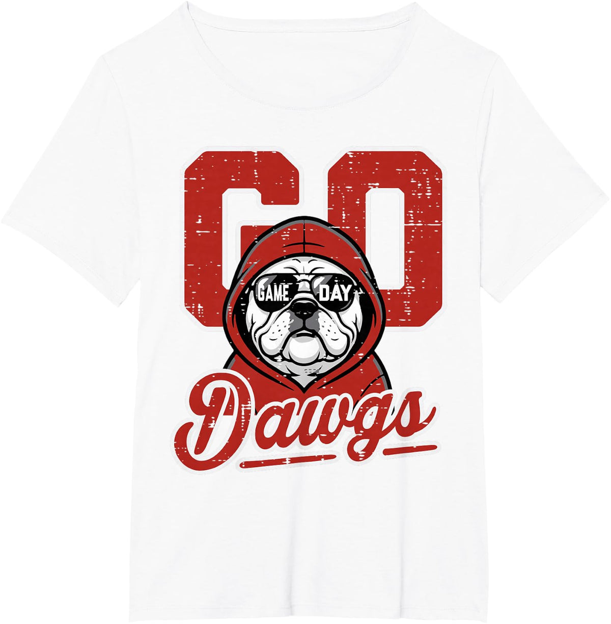 Bulldog Men Women Kids Boys Girls Youth Teen T-Shirt - White