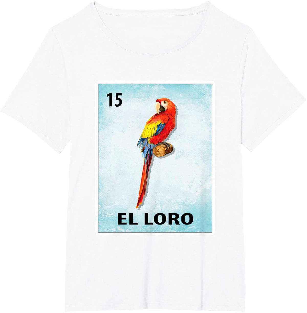 El Loro Mexican Parrot Cards T-Shirt - White