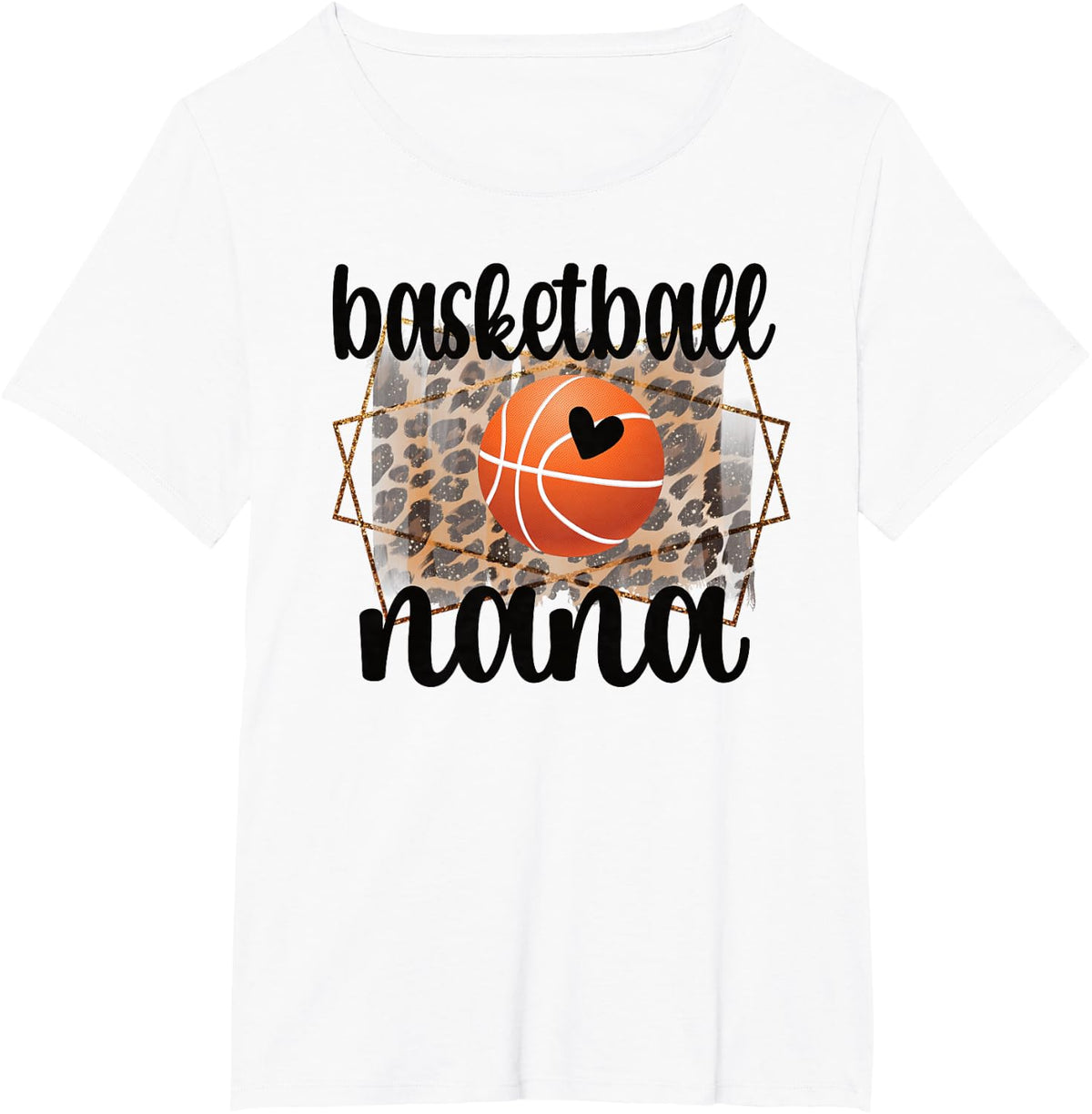 Basketball Nana Grandma T-Shirt Gift For Proud Basketball Player's Grandmother Tee - White