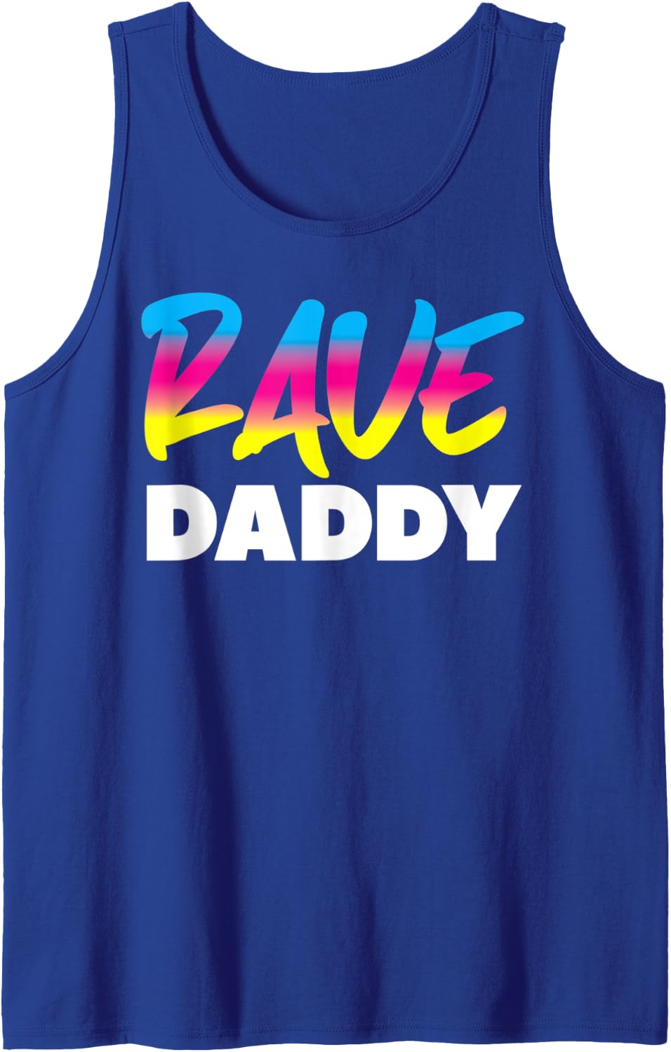 rave daddy techno dad Tank Top - Royal Blue