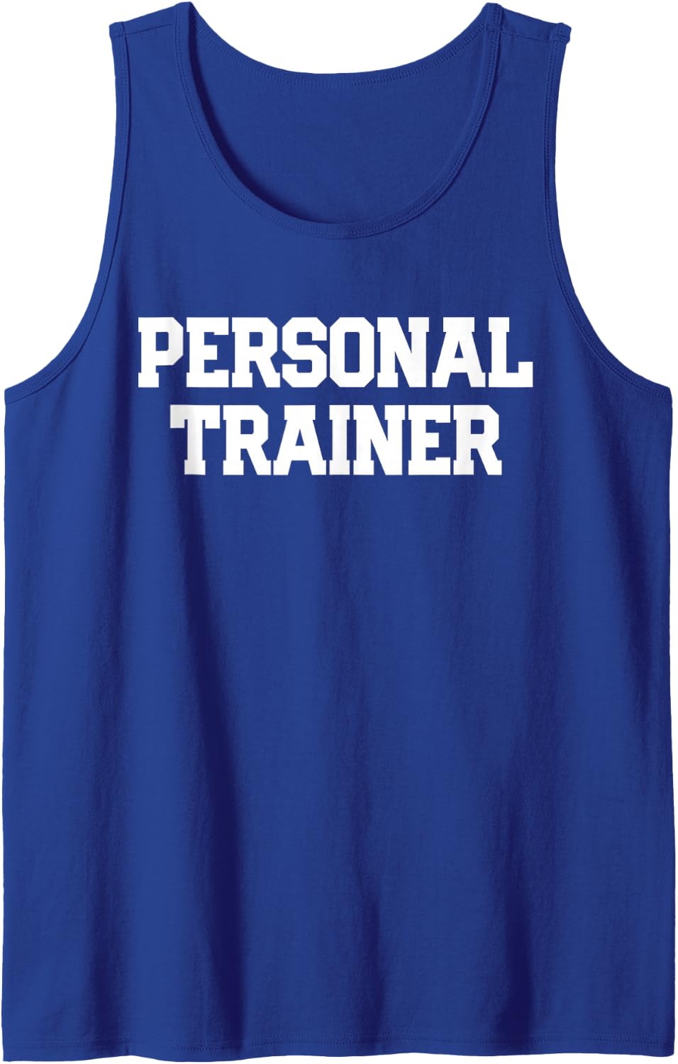 Personal Trainer Fitness Trainer Instructor Exercise Gym Tank Top - Royal Blue