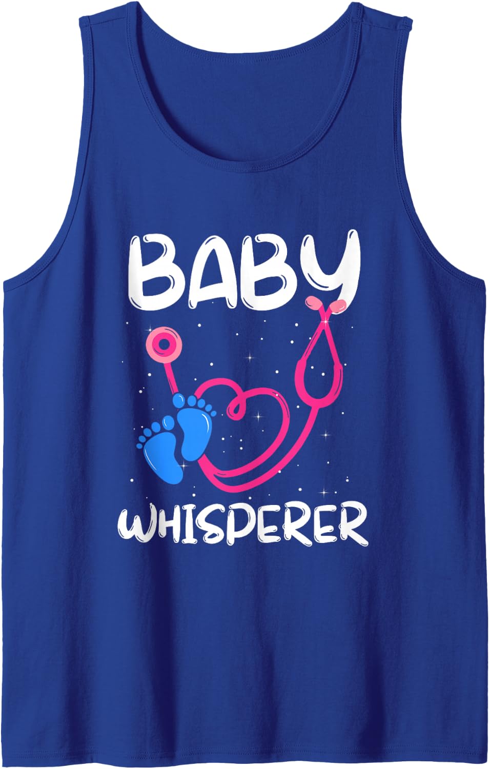 Baby Whisperer NICU Nurse Neonatal Nursing Nurse's Day Sleeveless Tank Top - Royal Blue