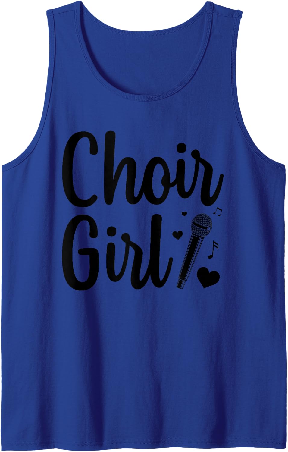 Choir Art for Girls Women Choir Singing Chorus Show Choir Sleeveless Tank Top - Royal Blue