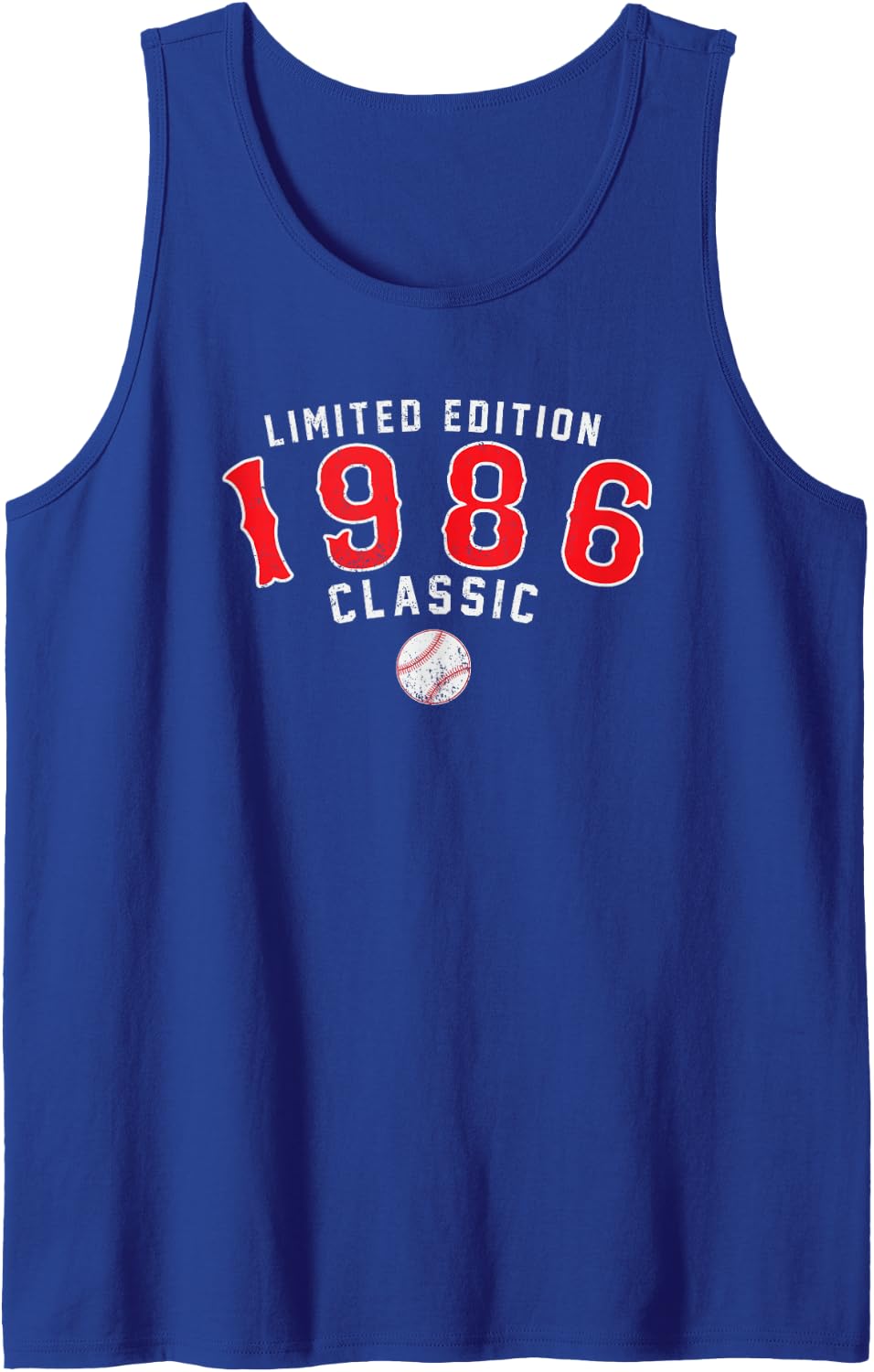 40 Year Old 1986 Classic Baseball 40th Birthday Tank Top - Royal Blue