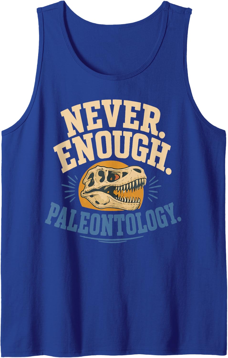 Paleontology Lover Paleontologist Sleeveless Tank Top - Royal Blue