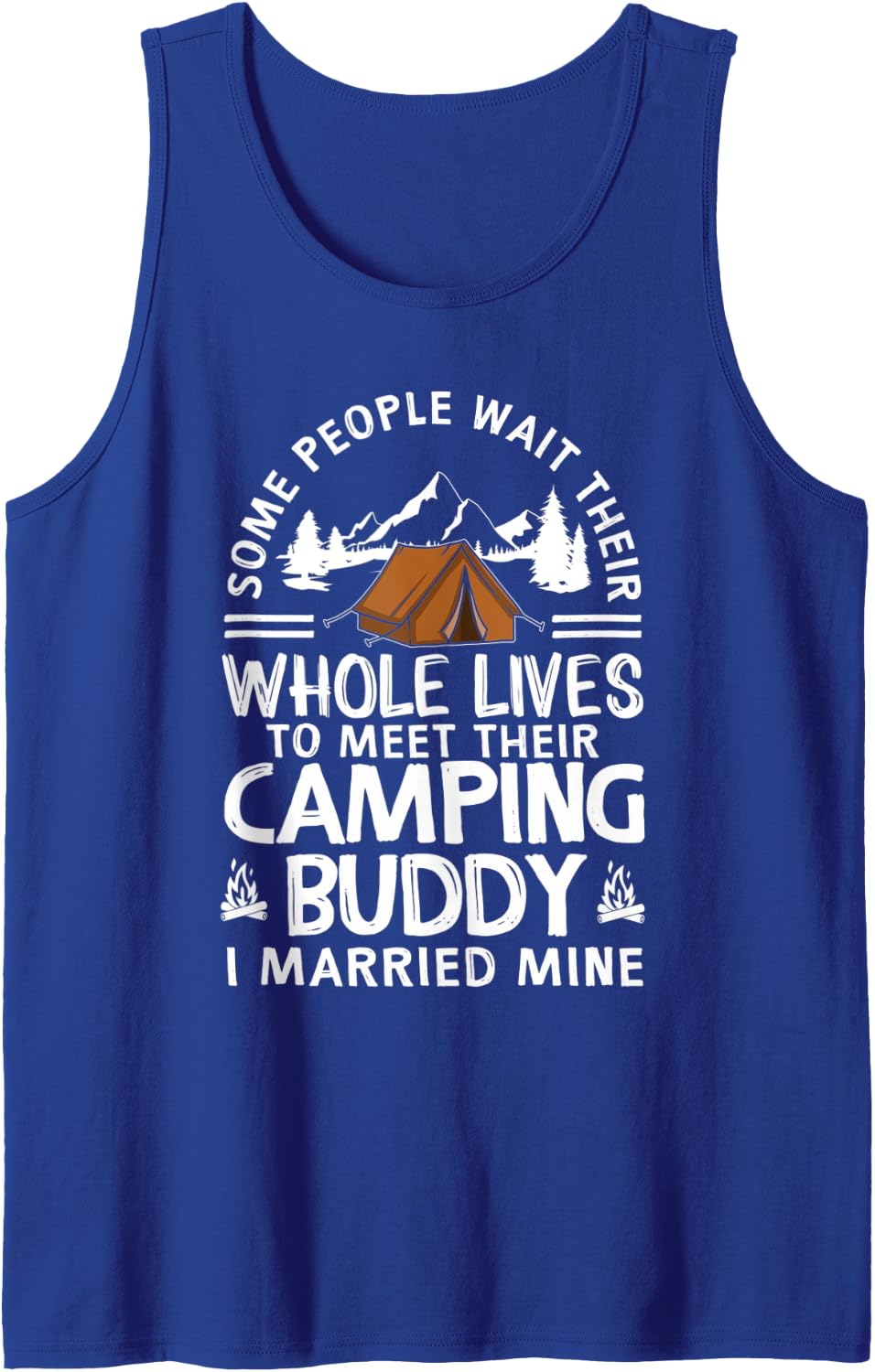 Cool Camping Buddies Gift For Men Women Funny Husband & Wife Tank Top - Royal Blue