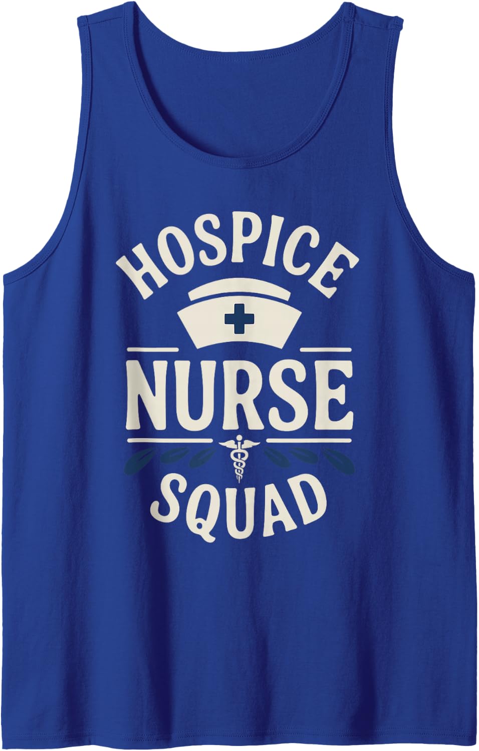 Hospice Nurse Squad Sleeveless Tank Top - Royal Blue