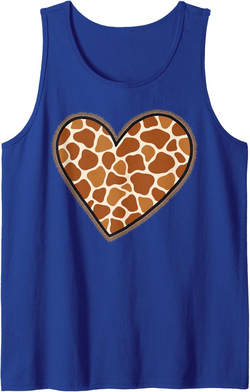 Animal Art Sleeveless Tank Top - Royal Blue