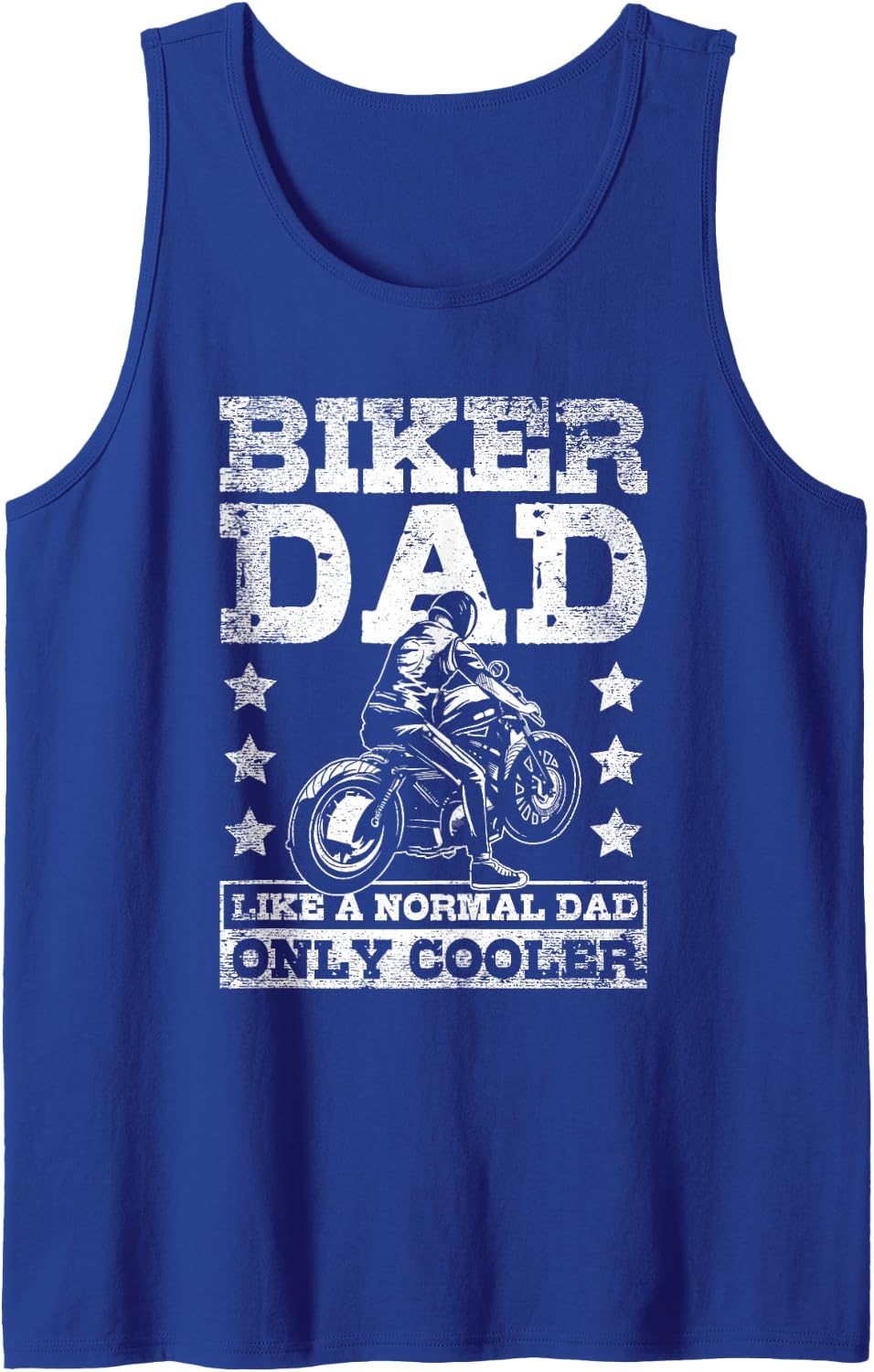 Fathers Day Dad Motorbike Motorcycles Motorcycling Biker Tank Top - Royal Blue