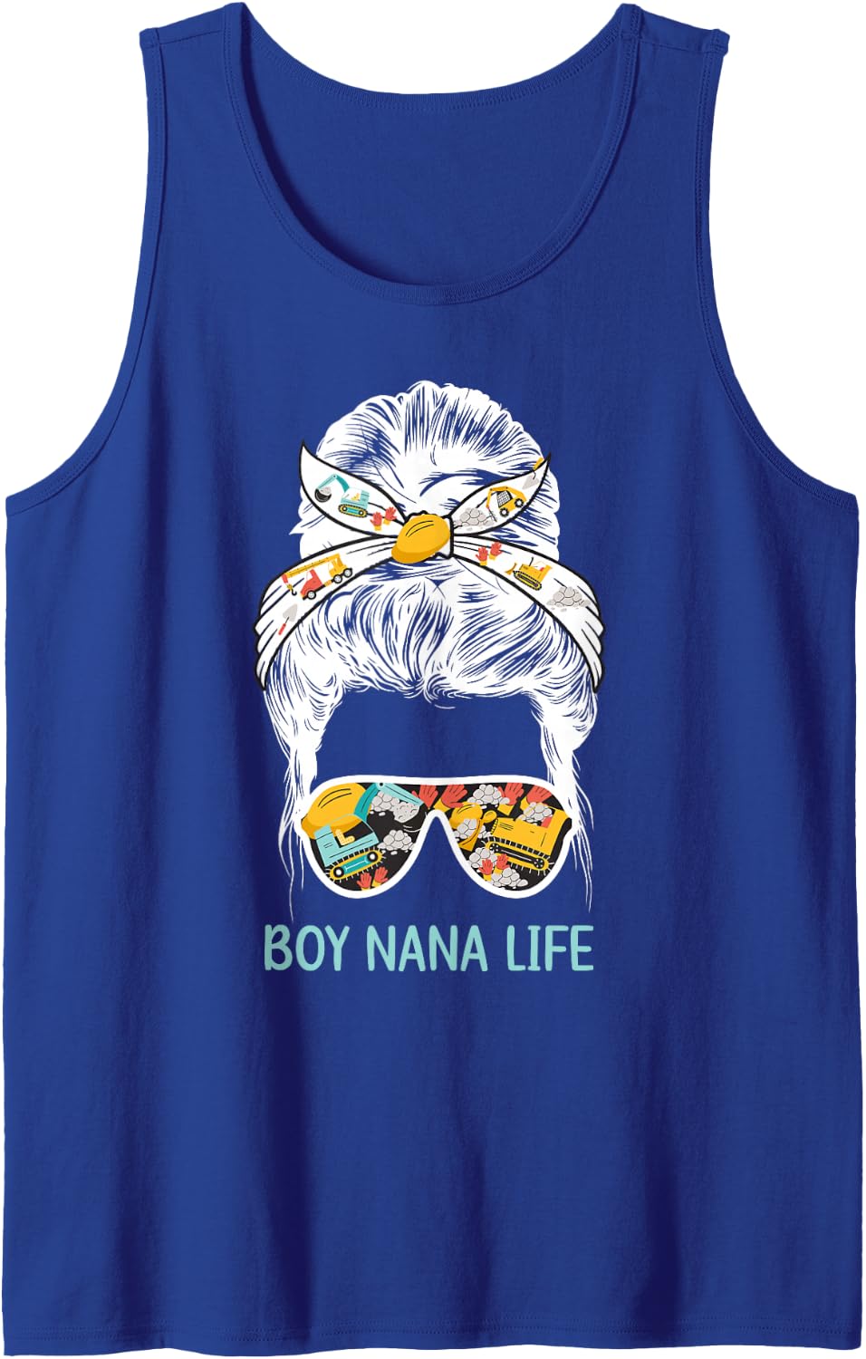 Boy Nana Life Grandma Nana of Boys Nana Tank Top - Royal Blue