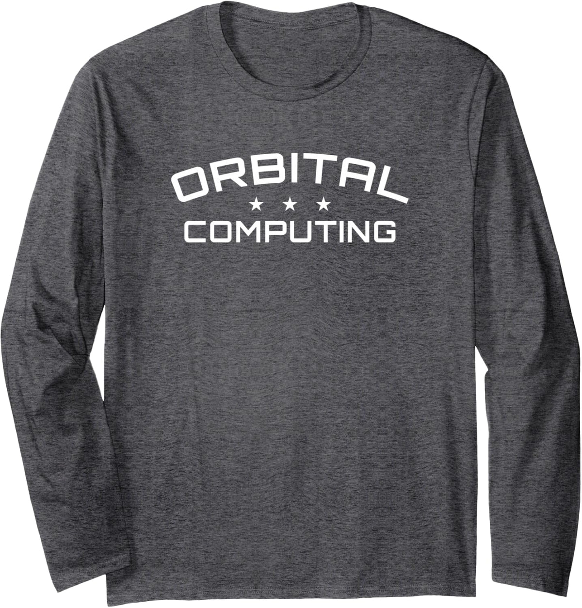 Orbital Computing - Space Data Center Hardware Engineering Long Sleeve T-Shirt - Adult Unisex Dark Heather Grey