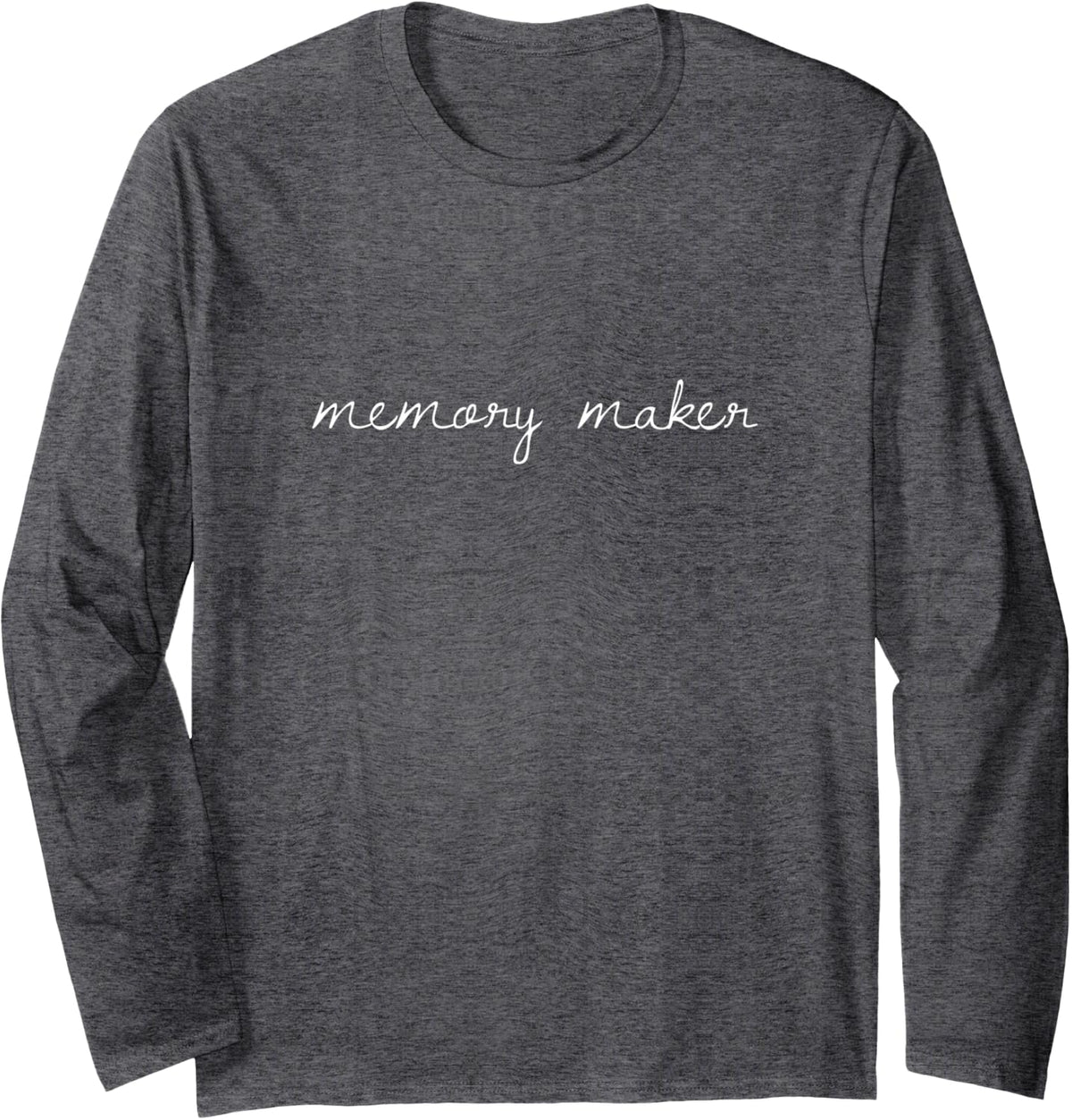Female Photographer Gift Memory Maker Photography Long Sleeve T-Shirt - Adult Unisex Dark Heather Grey