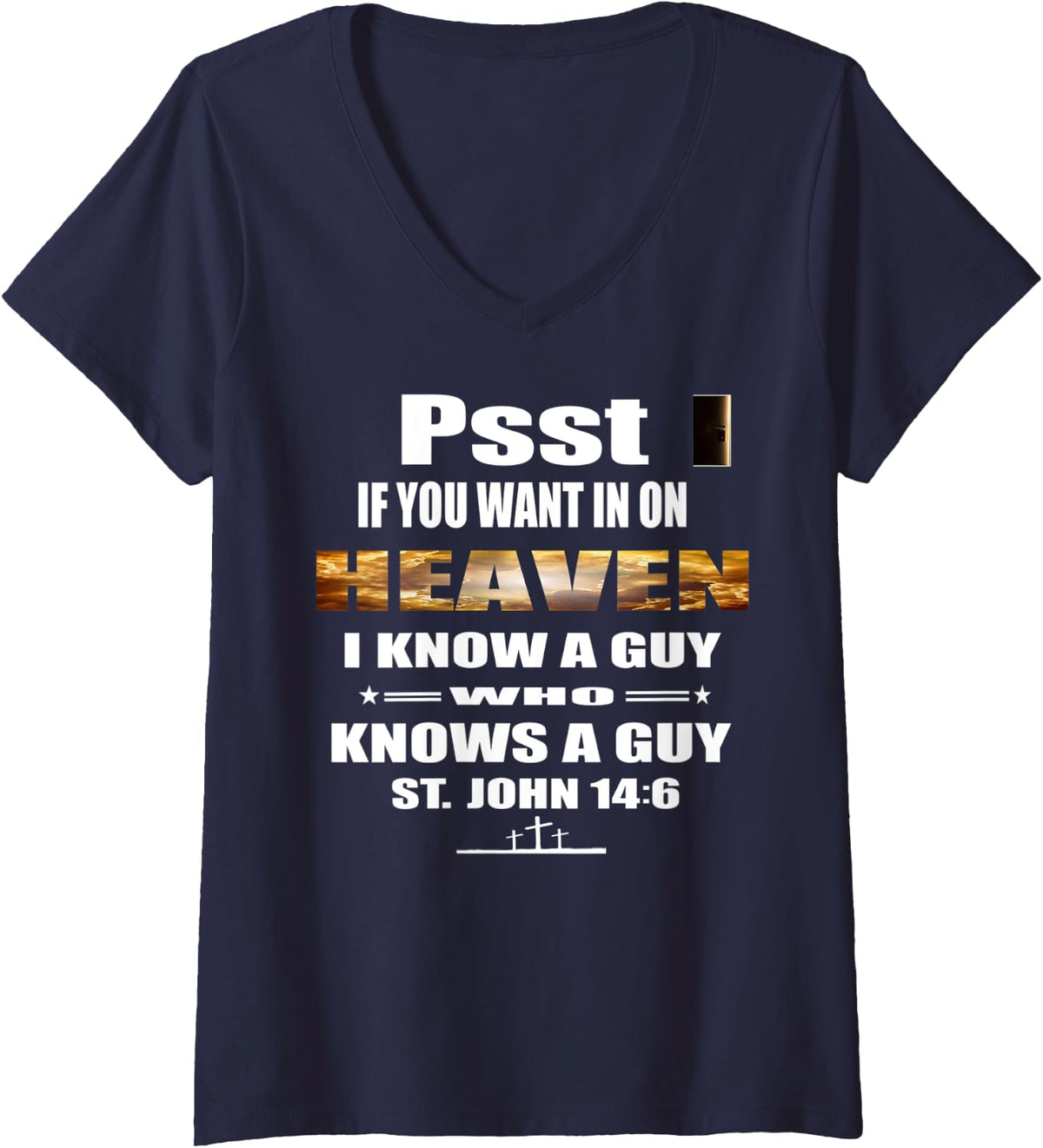 Womens Church Choir Director Christian Witness Choir Leader Gift V-Neck T-Shirt - Navy Blue