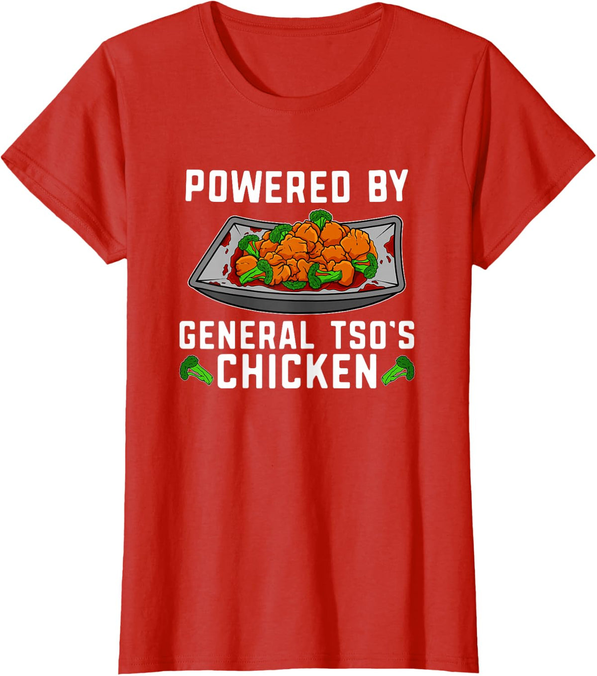 General Tso Chicken Lover Funny Food Tees T Shirts Asian Chinese Cuisine Gourmet Humour Gift - Red