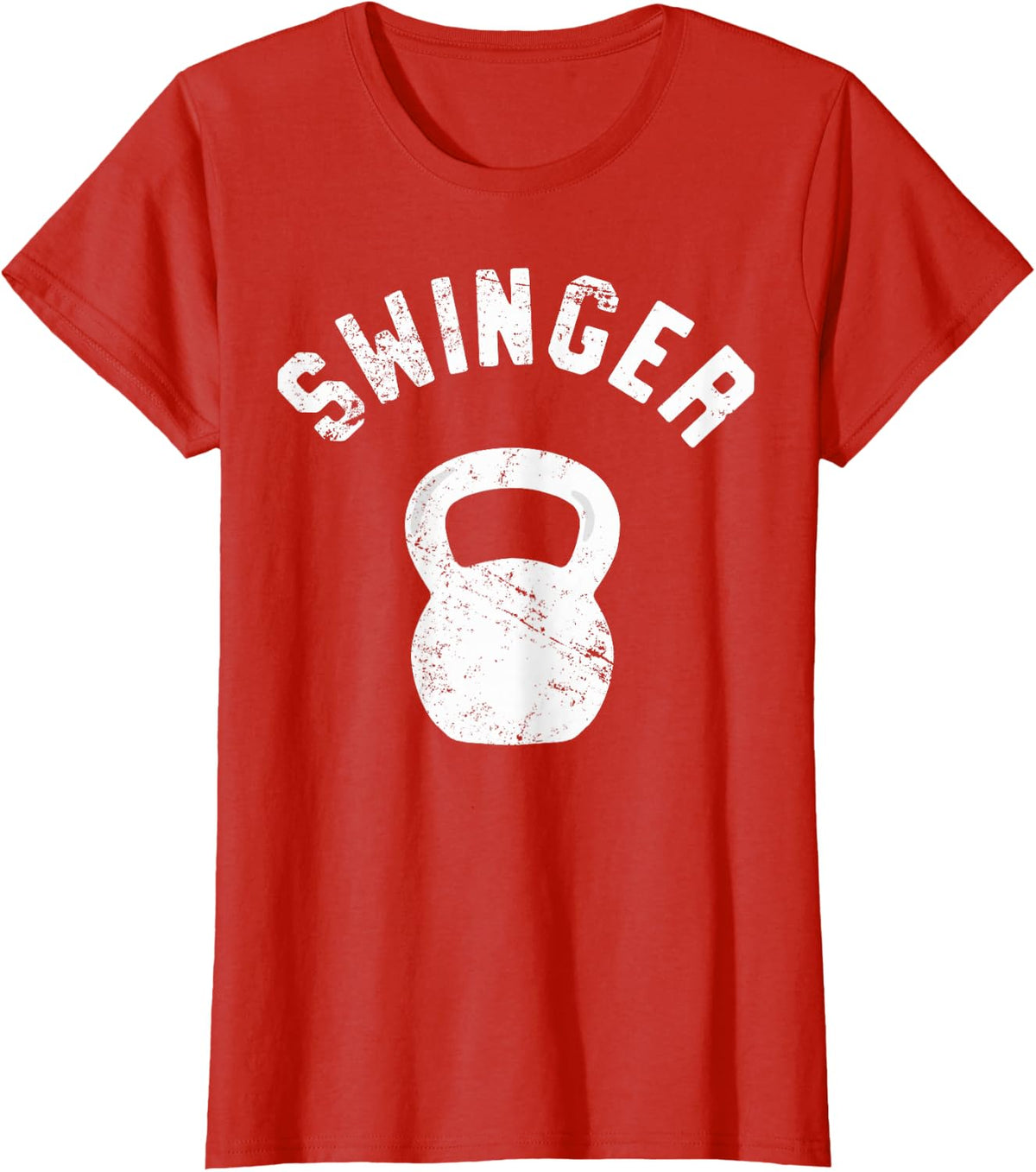 Swinger, Funny Kettlebell Workout Pun Gift T-Shirt - Red