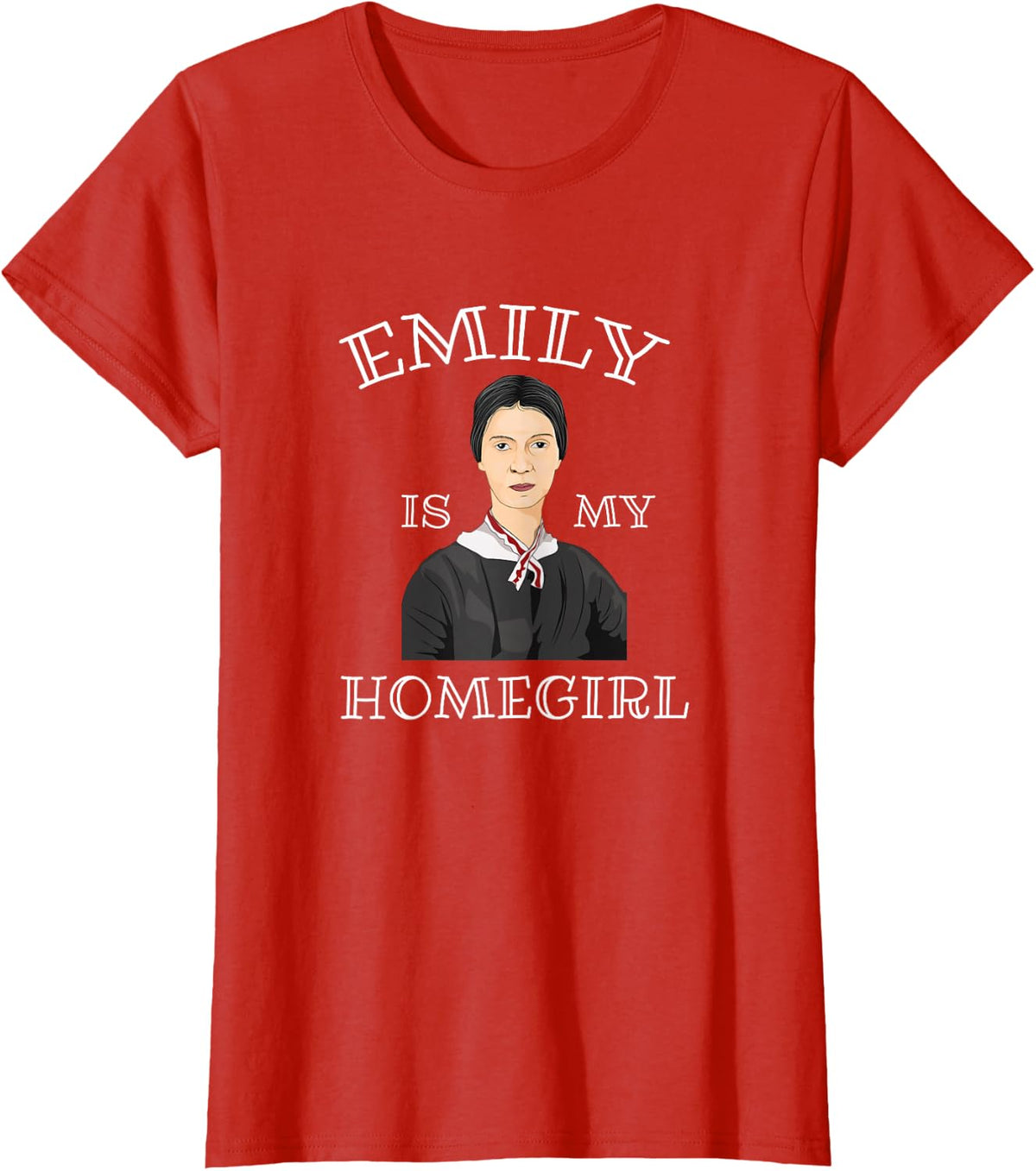 Cute Funny Emily Dickinson T-Shirt Poet Literature Shirt T-Shirt - Red