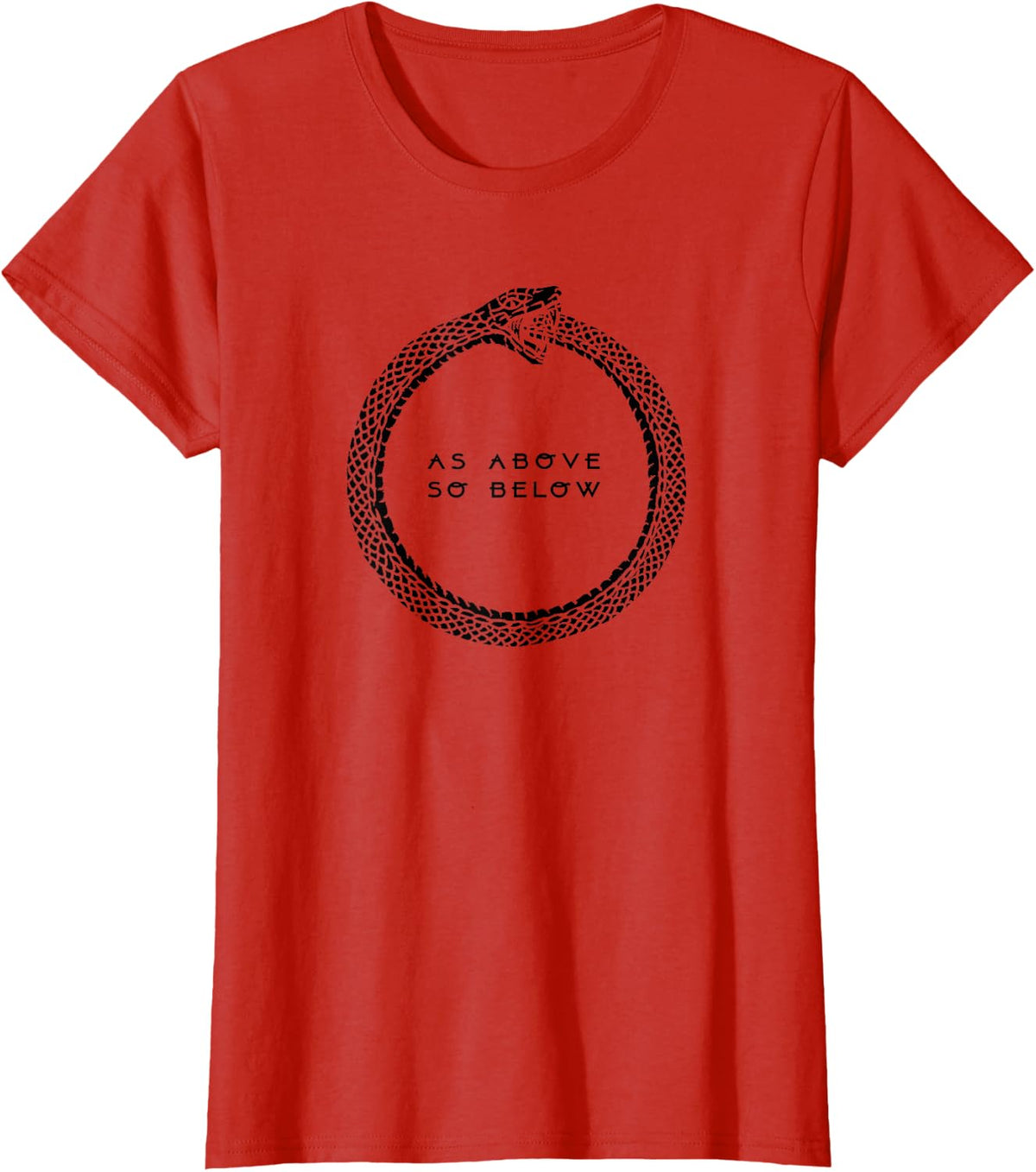 As Above So Below T-Shirt - Red