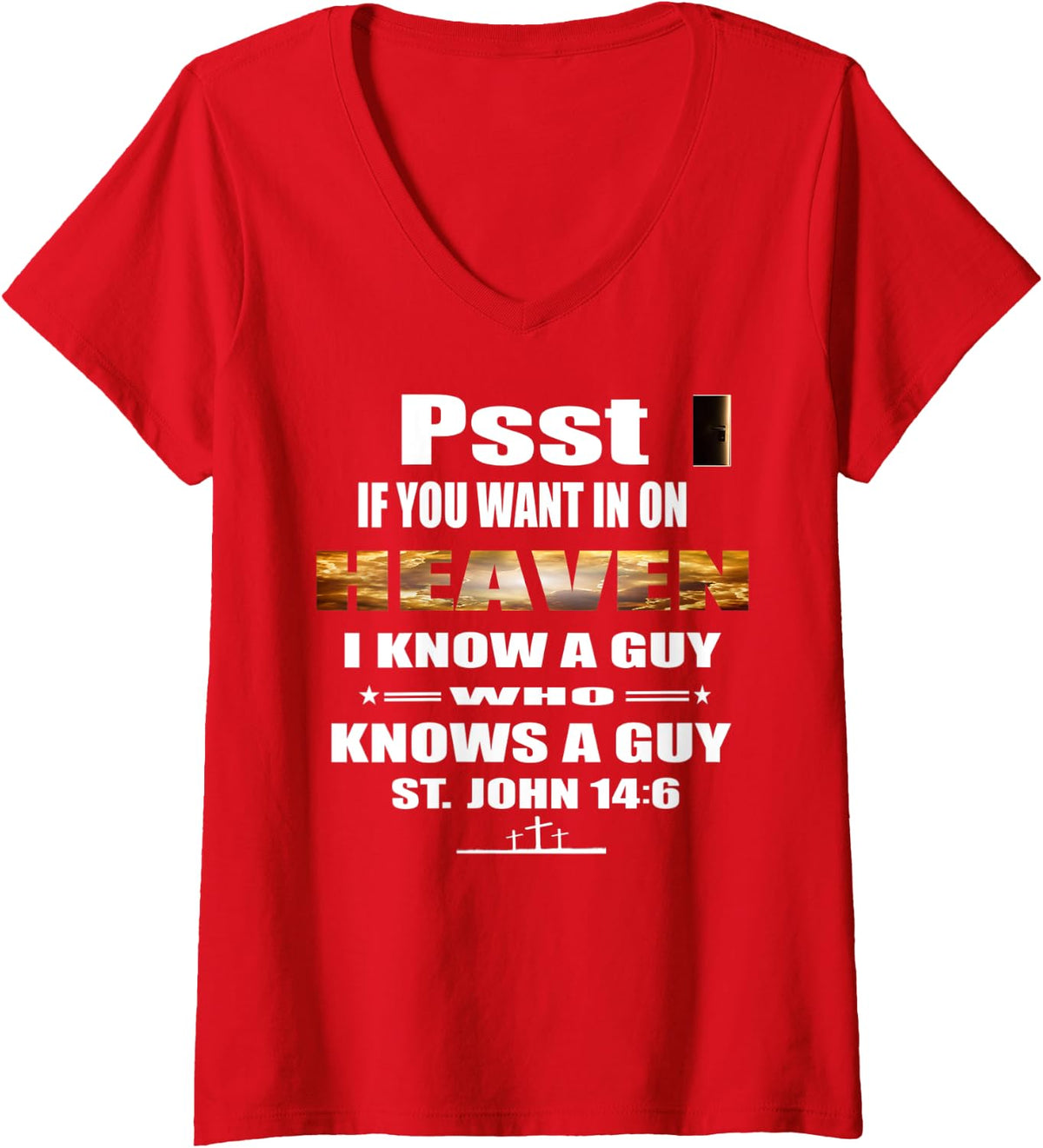 Womens Church Choir Director Christian Witness Choir Leader Gift V-Neck T-Shirt - Red