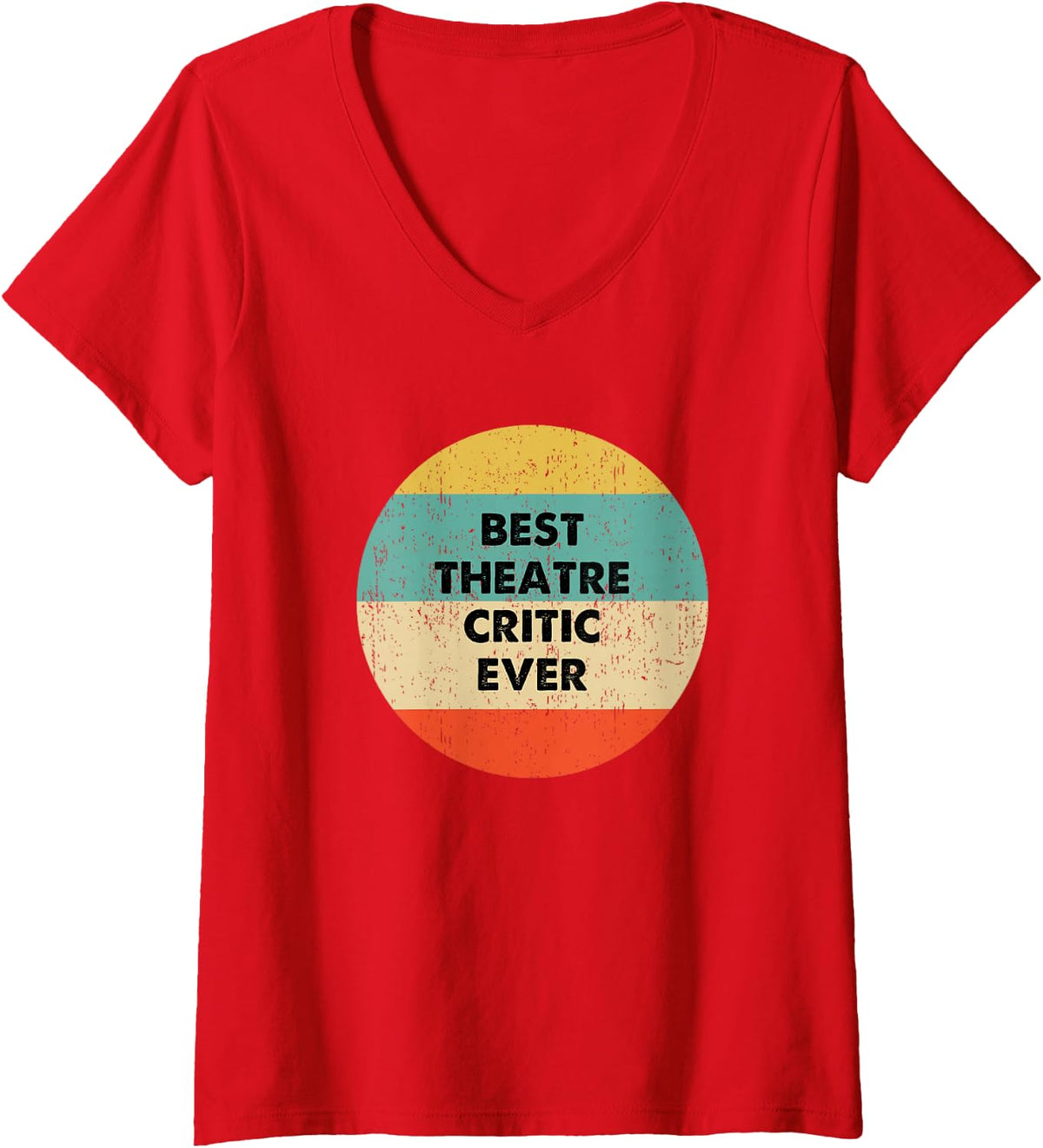 Women's Theatre Critic V-Neck T-Shirt - Red