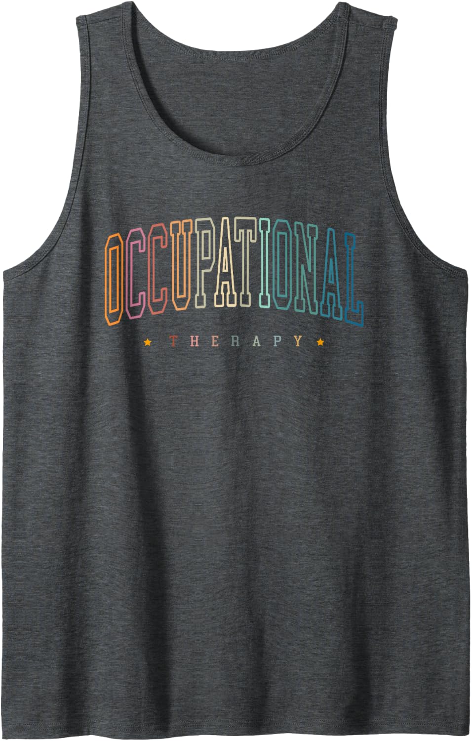 Pediatric Occupational Therapist Occupational Therapy OT Sleeveless Tank Top - Dark Heather Grey