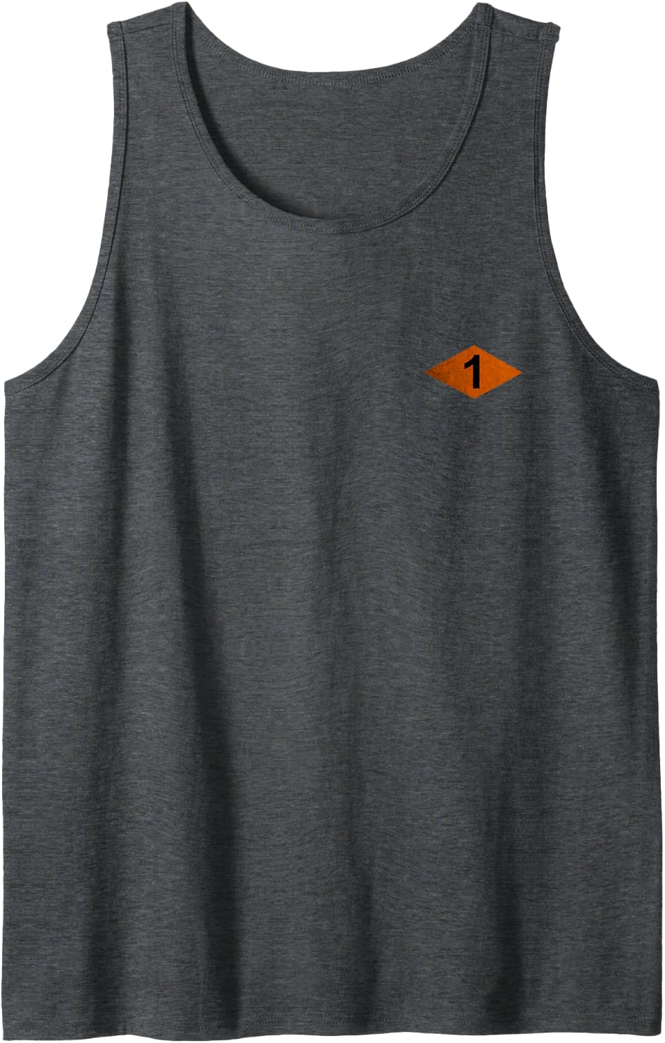 Vintage Ranger Diamond 1st Battalion RLTW Logo Veteran Papa Sleeveless Tank Top - Dark Heather Grey
