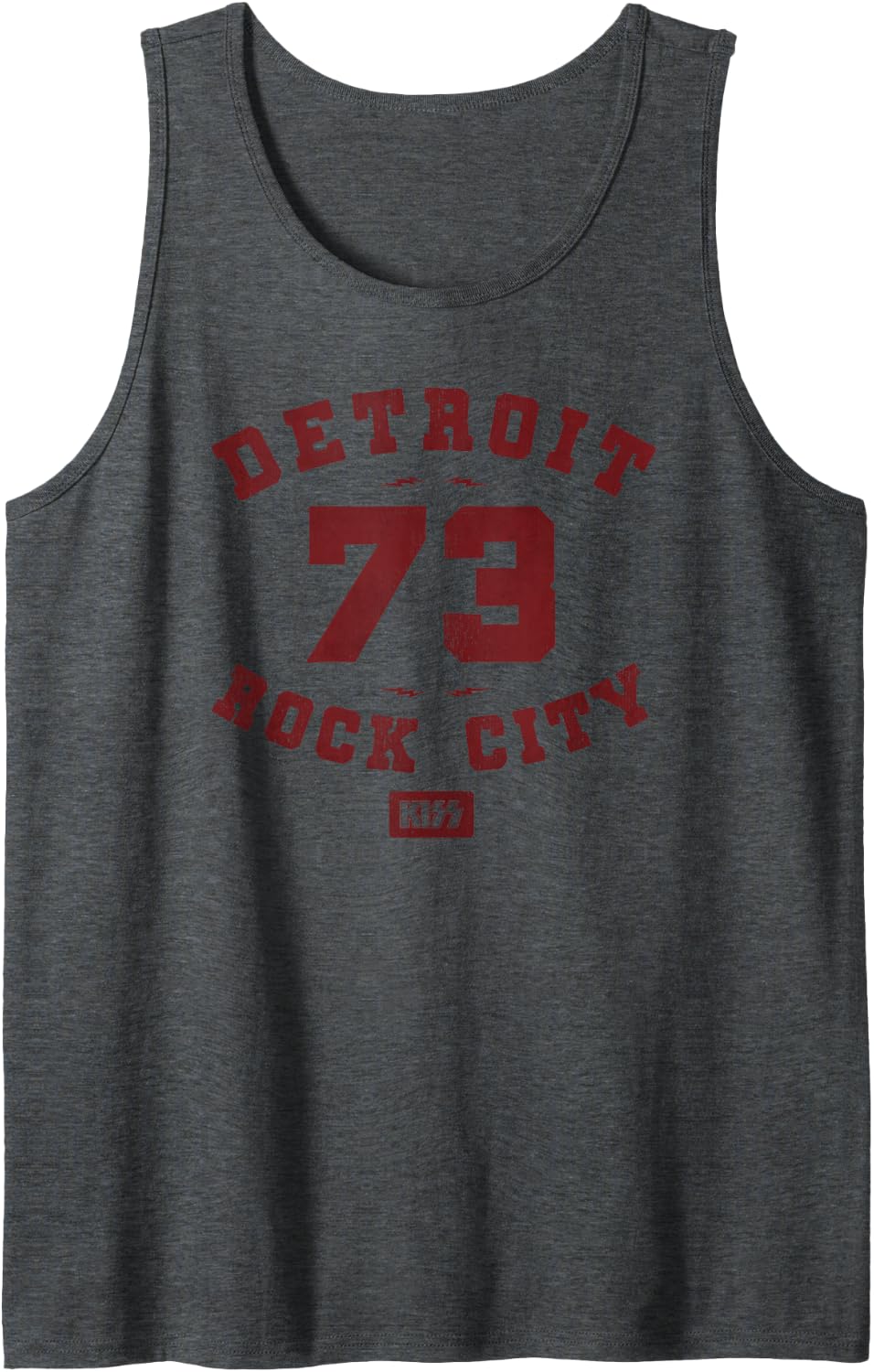 KISS - Detroit Rock City 1973 Tank Top - Dark Heather Grey