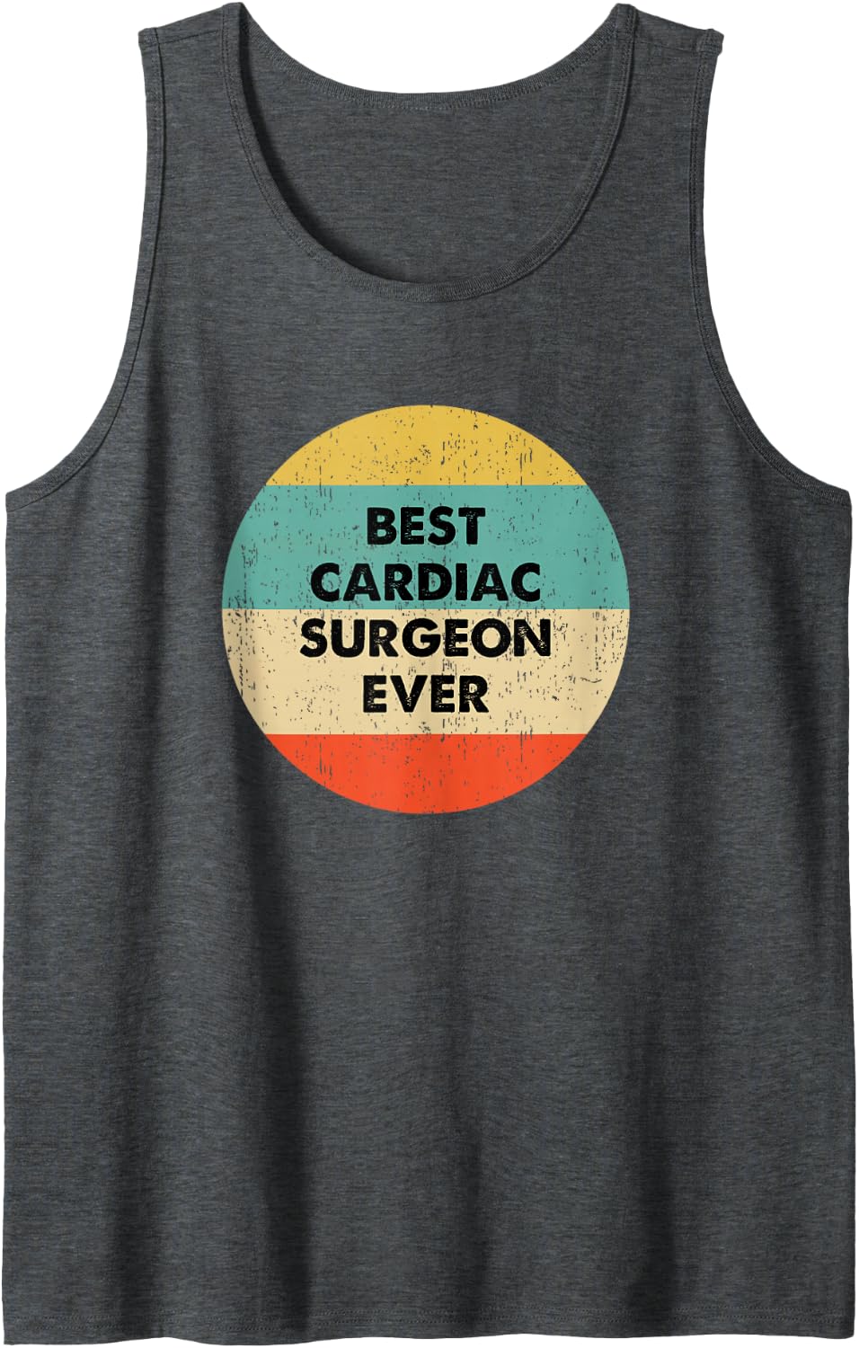 Cardiac Surgeon Sleeveless Tank Top - Dark Heather Grey