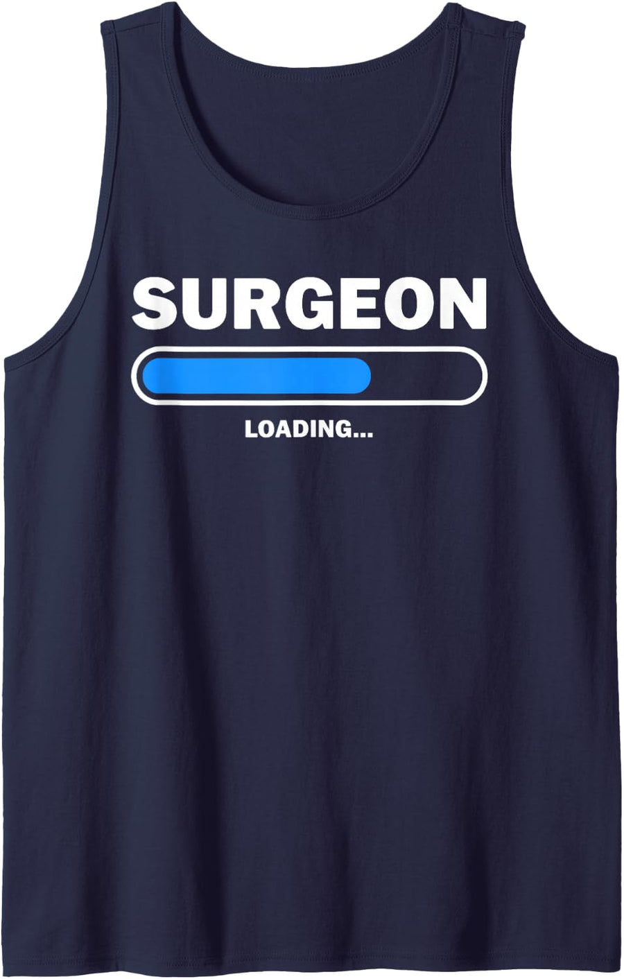 Funny Surgeon Art for Men Women General Surgical Surgeon Sleeveless Tank Top - Navy Blue