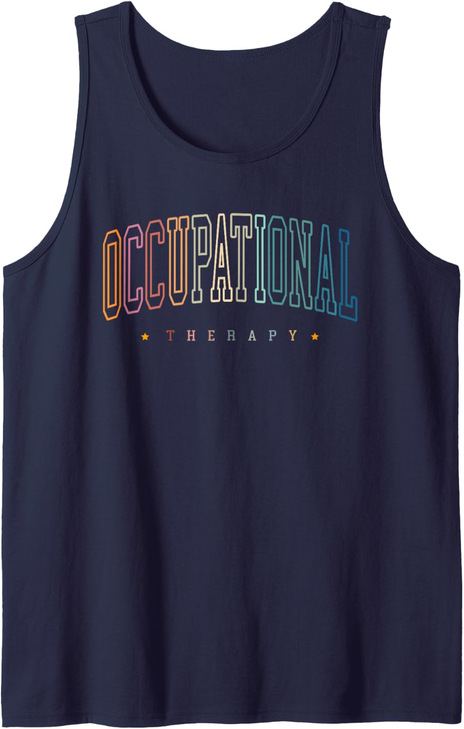 Pediatric Occupational Therapist Occupational Therapy OT Sleeveless Tank Top - Navy Blue