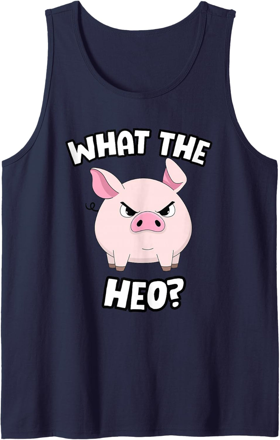 What The Heo Sleeveless Tank Top - Navy Blue