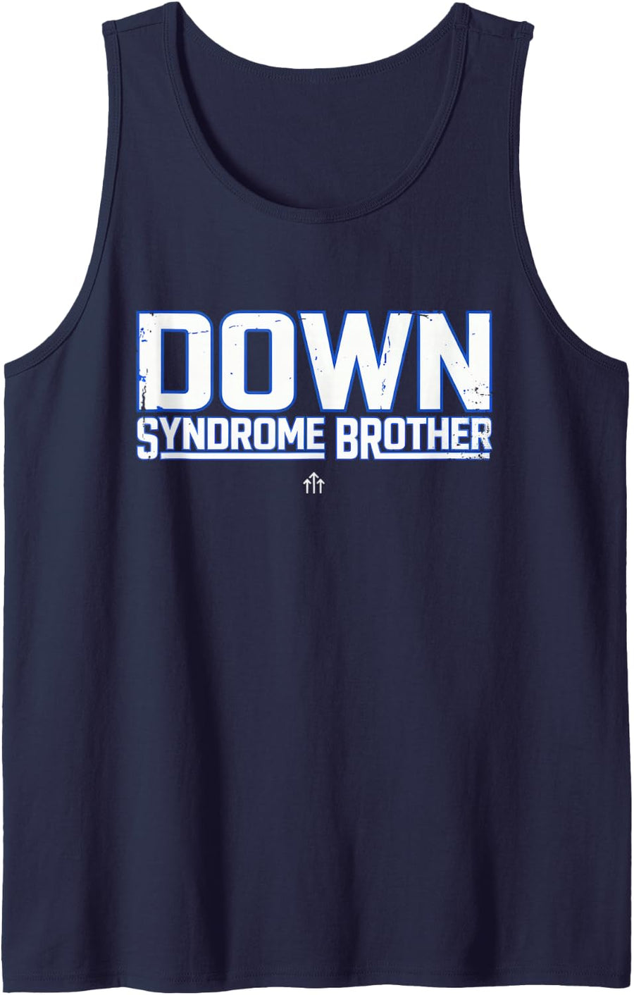 Down Syndrome Brother - Awareness Sleeveless Tank Top - Navy Blue