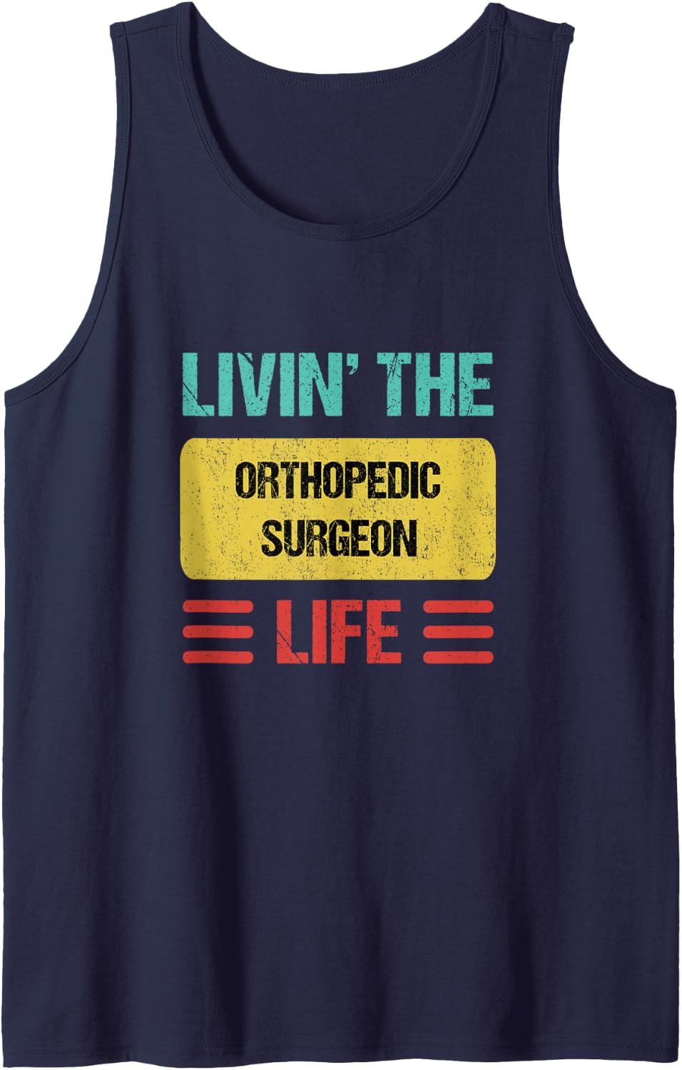 Orthopedic Surgeon Sleeveless Tank Top - Navy Blue
