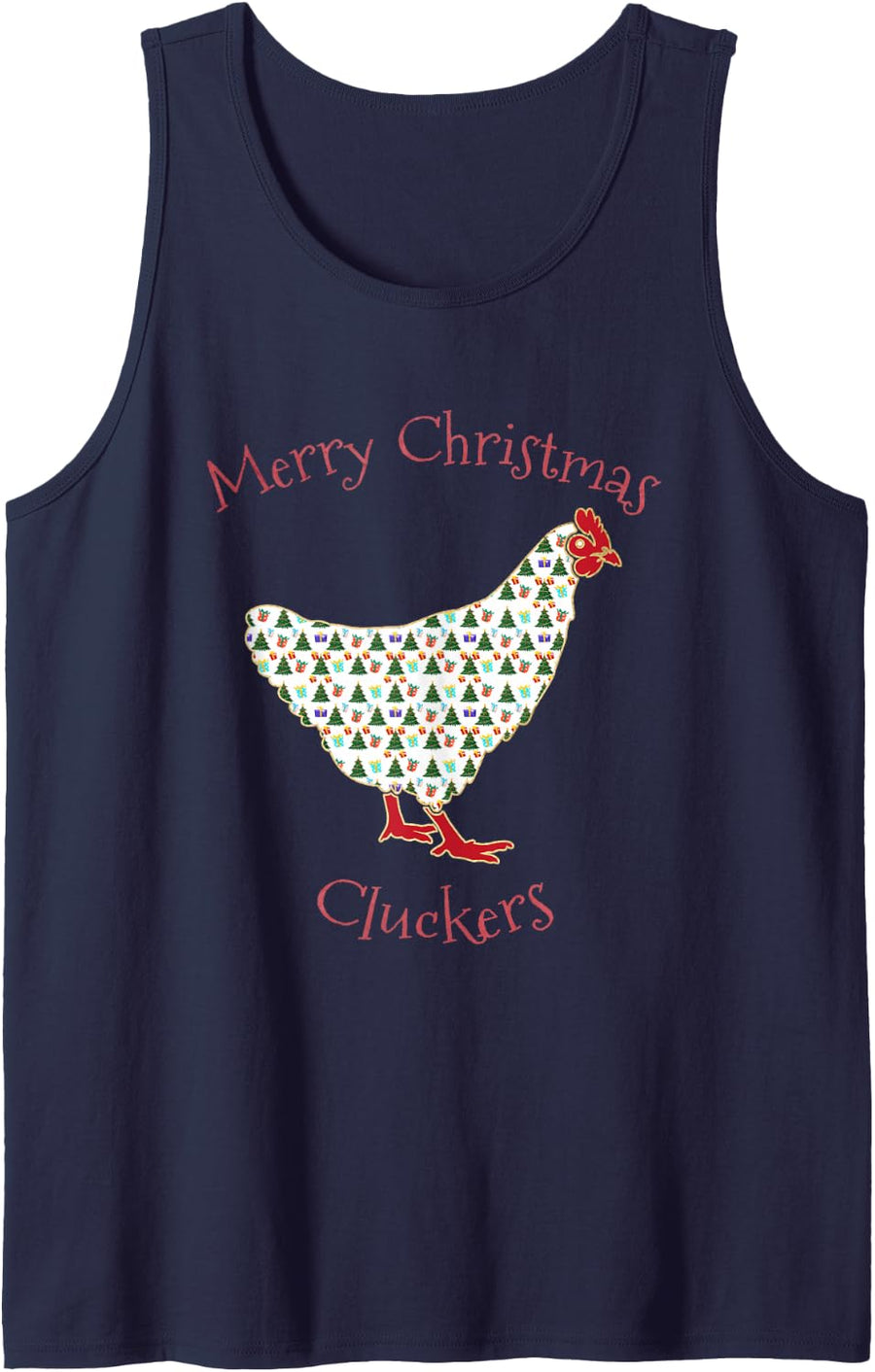 Funny Gift for Chicken Owners and Sleeveless Tank Top - Navy Blue