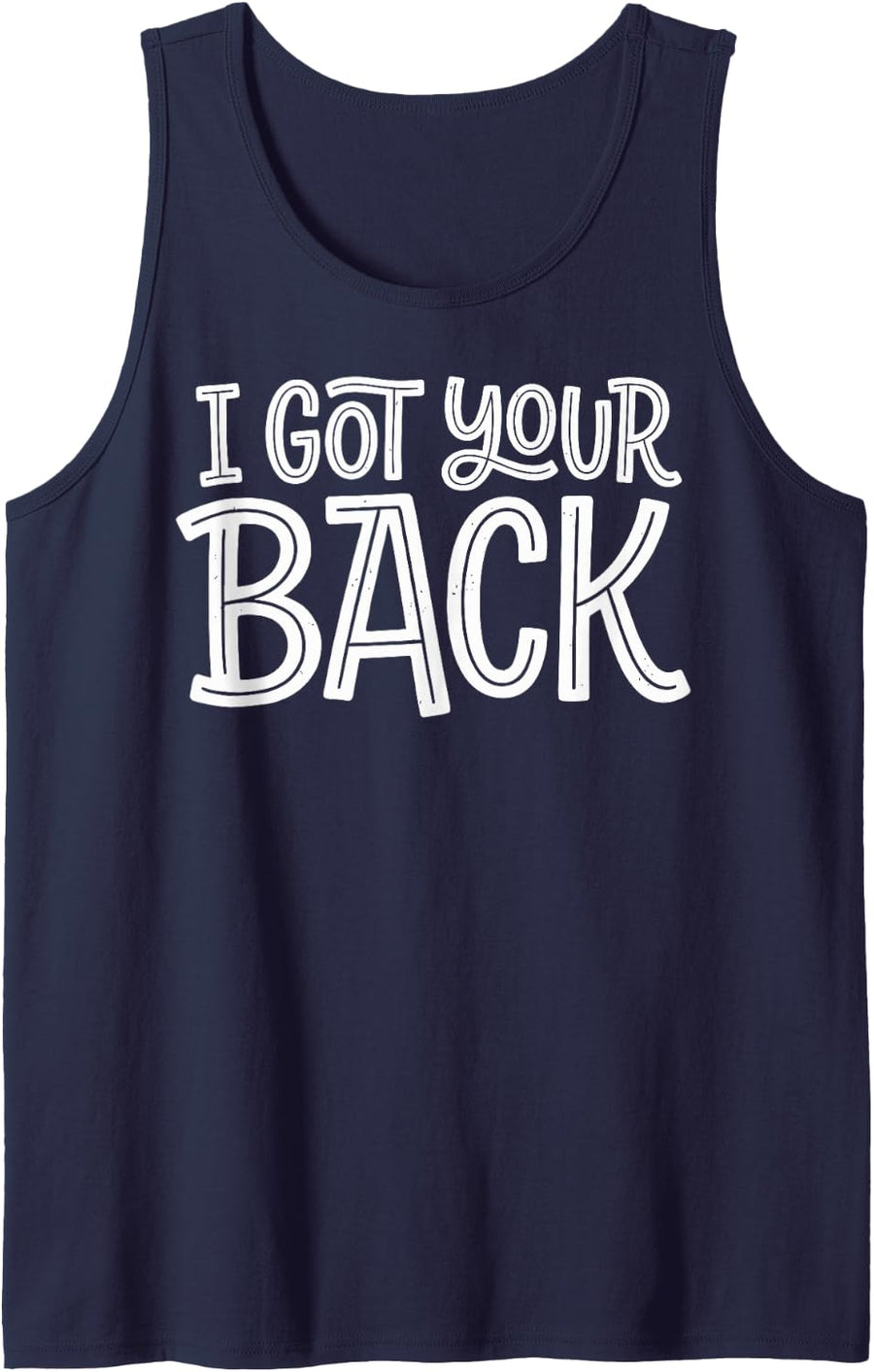 I Got Your Back Chiropractor Spine Doctor Chiropractic Tee Sleeveless Tank Top - Navy Blue