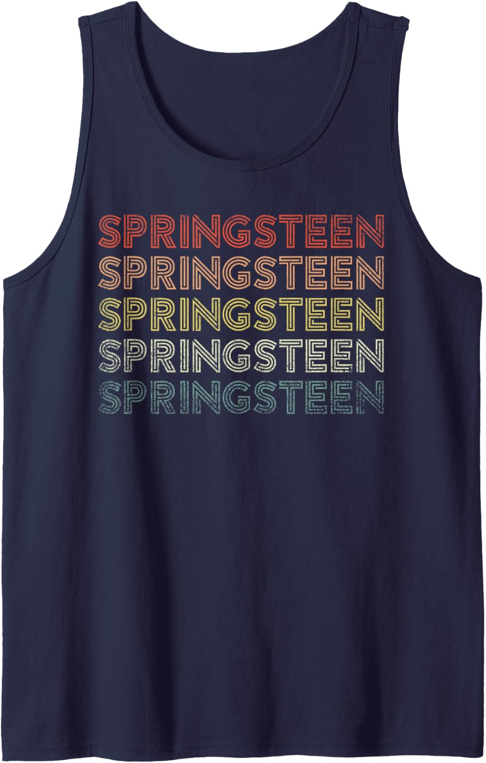 Springsteen Vintage Tank Top - Navy Blue