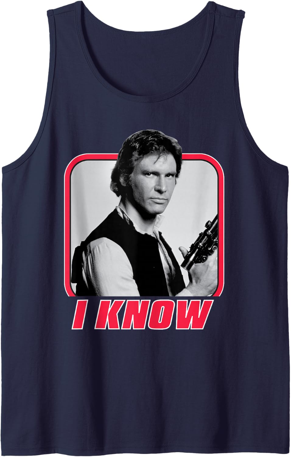 Star Wars Han Solo I Know Valentine's Day Tank Top - Navy Blue