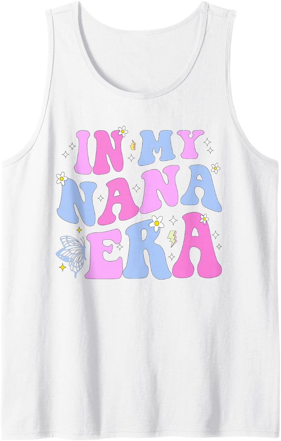 In My Nana Era Mother's Day Grandma Funny Tank Top - White