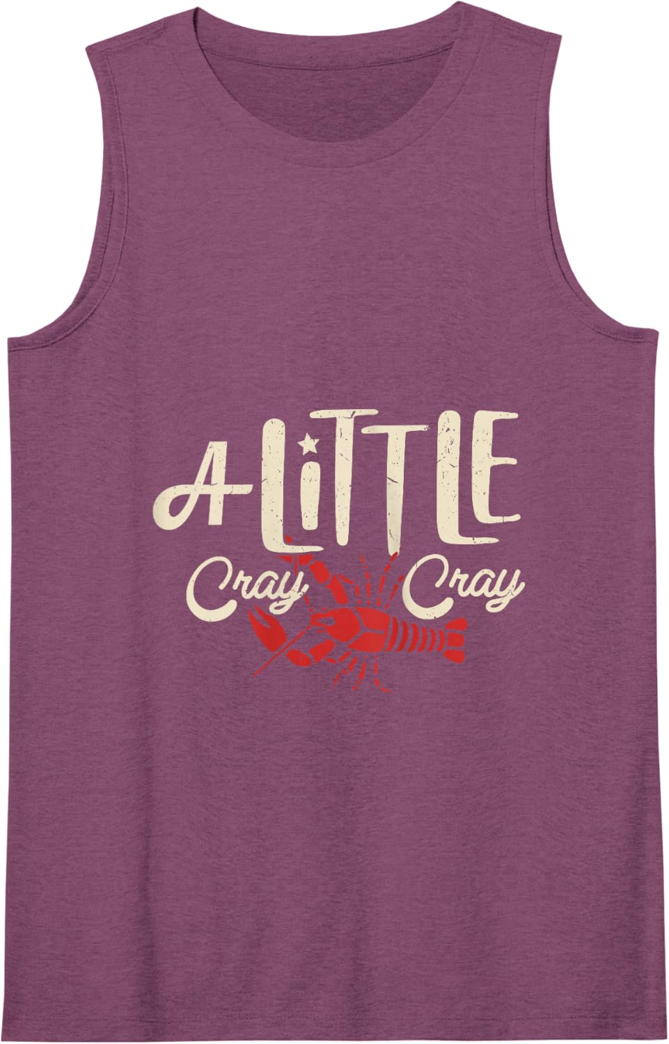 Crawfish Boil Shirt A Little Cray Crayfish Boils Women Kids Tank Top - Purple