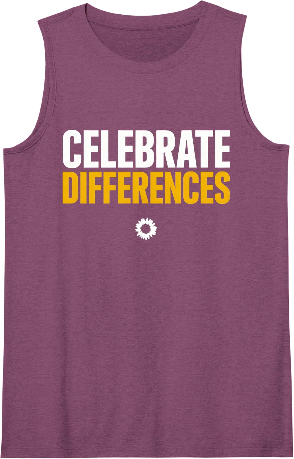 Celebrate Differences - Down Syndrome Awareness Sleeveless Tank Top - Purple