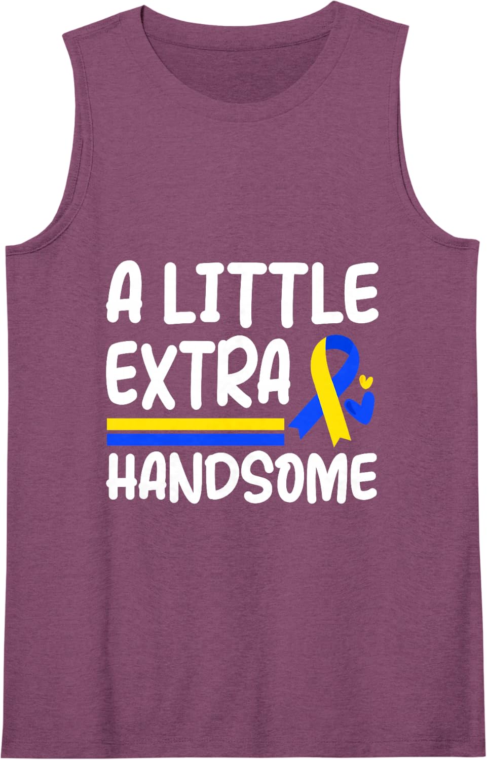 Down Syndrome Kids Toddler Tee World Down Syndrome Awareness Sleeveless Tank Top - Purple