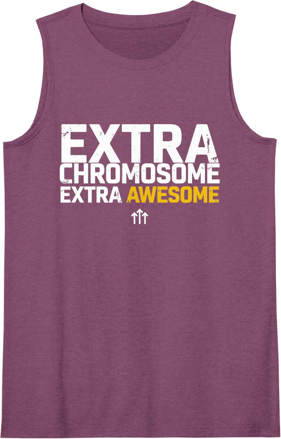 Extra Chromosome Extra Awesome - Down Syndrome Awareness Sleeveless Tank Top - Purple