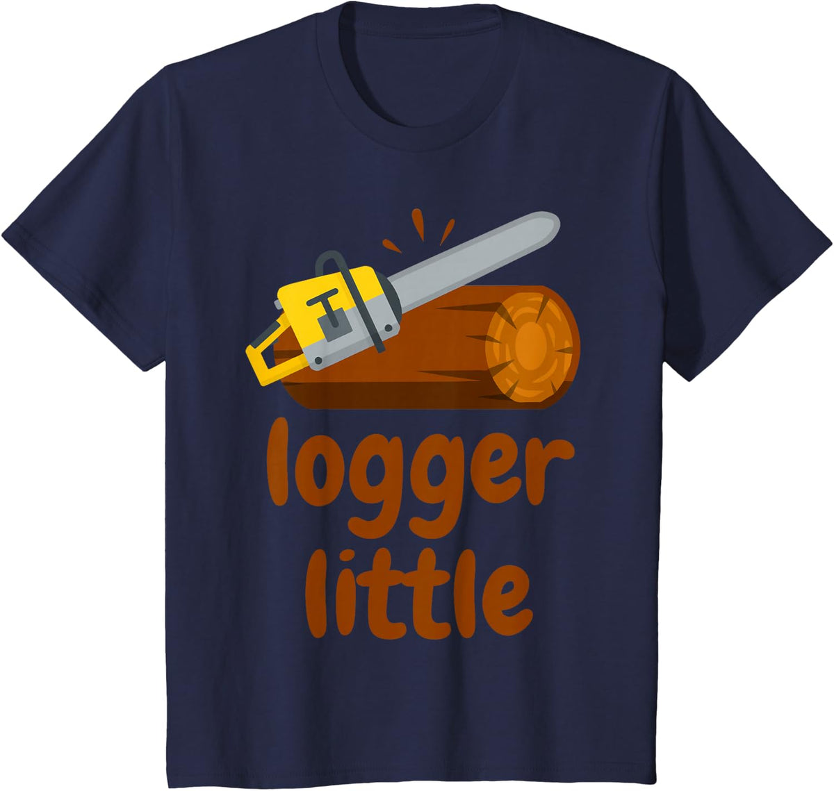 Logger Little Lumberjack, Woodcutter, Timber Cutter Toddler T-Shirt - Navy Blue