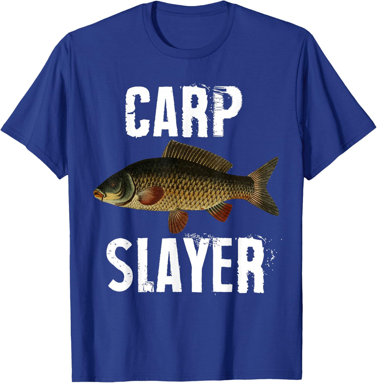 Carp Slayer Funny Fishing T-Shirt T-Shirt - Royal Blue