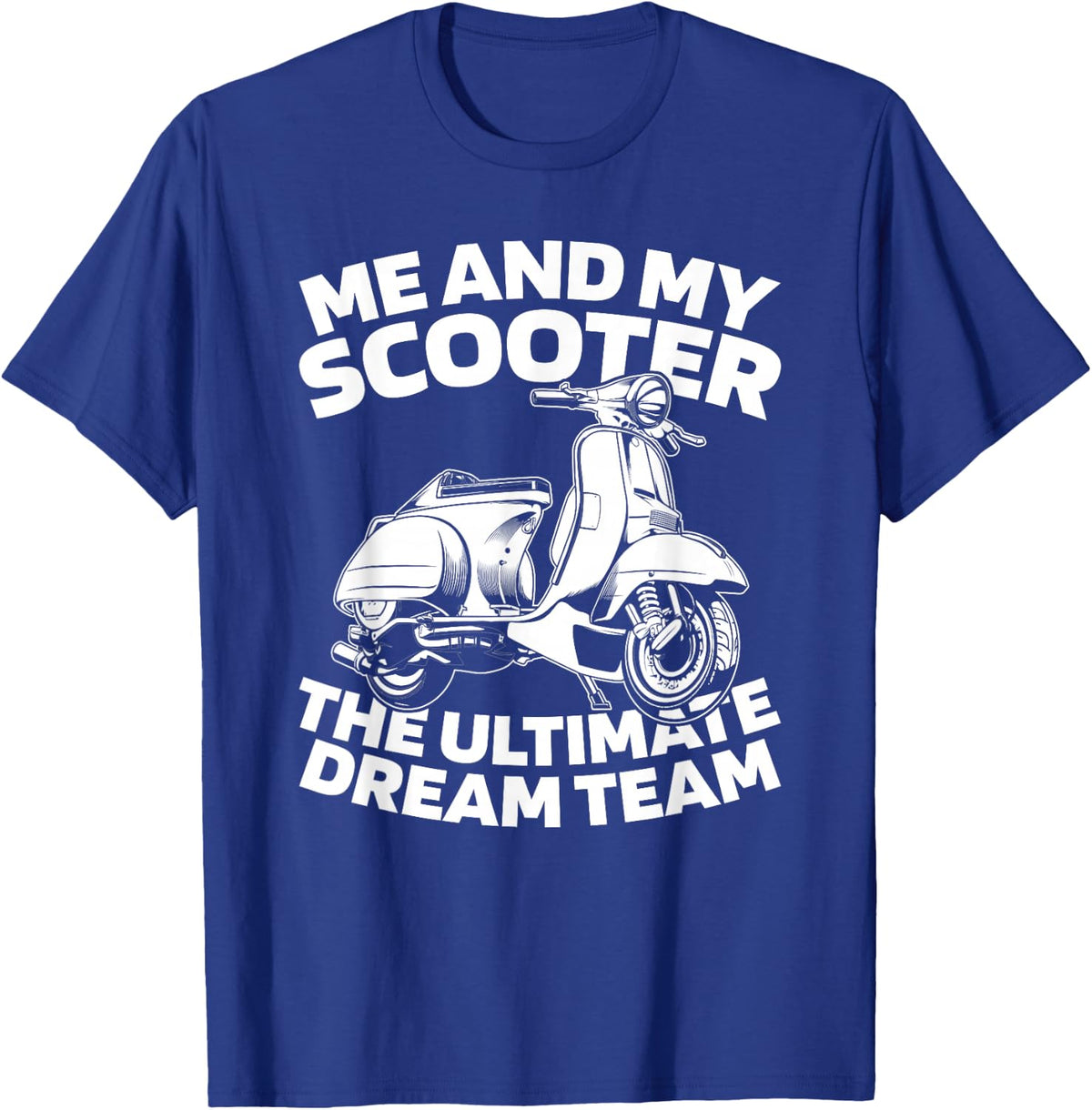 Moped - Motorbike Scooter Bike T-Shirt - Royal Blue