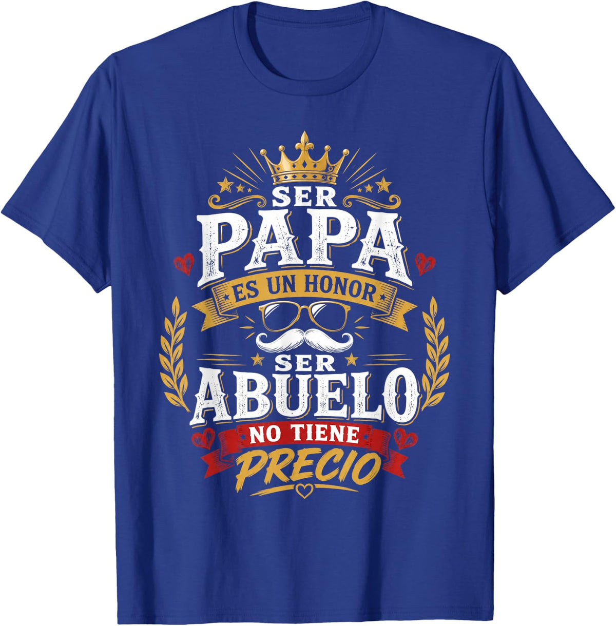 Ser Papa ES Un Honor Ser Abuelo No Tiene Precio Retro T-Shirt - Royal Blue