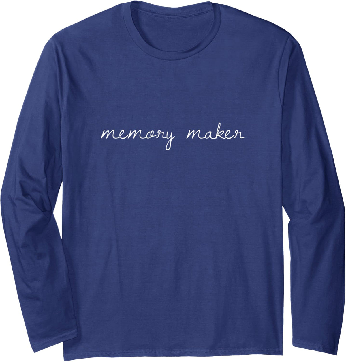 Female Photographer Gift Memory Maker Photography Long Sleeve T-Shirt - Adult Unisex Navy Blue